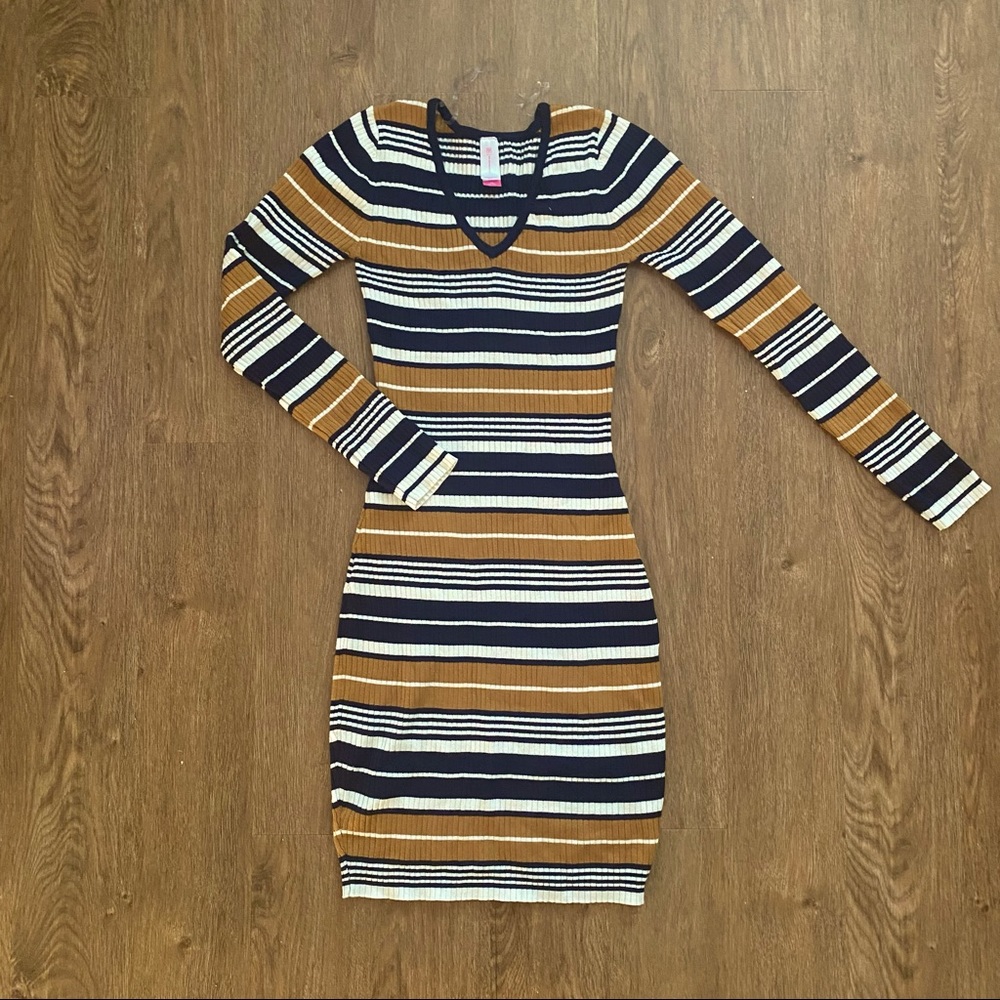 Striped Sweater Dress